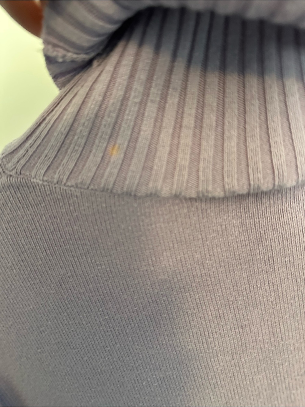 Talbots Lavender Ribbed Turtleneck Sweater - Picture 6 of 7